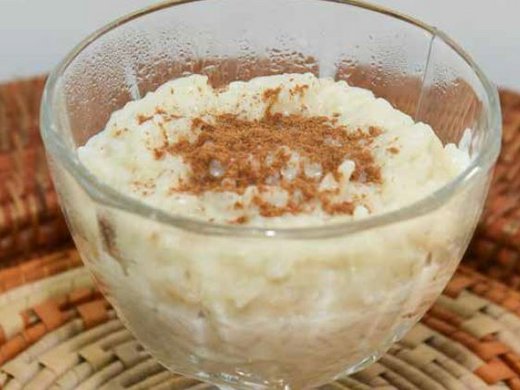 Arroz Doce com Bebida Vegetal de Macadâmia