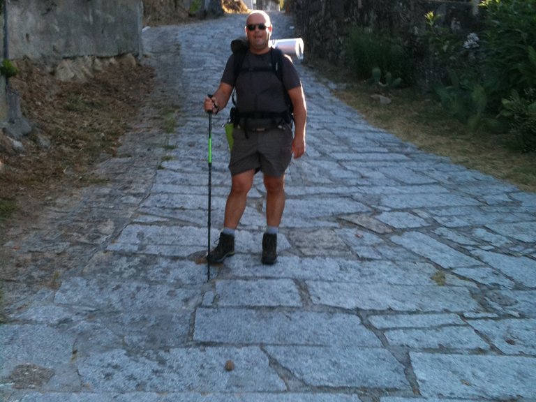 [Translate to Brasil - Portuguese:] [Translate to Portugal - Portuguese:] Patient on his way to the Camino de Santiago route