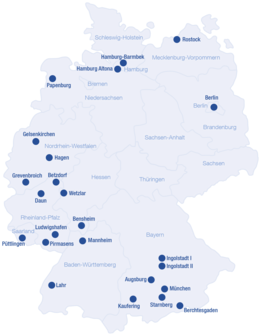 [Translate to Brasil - Portuguese:] Map of all the NephroCare dialysis centres in Germany