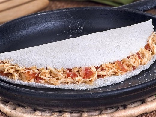 Tapioca de frango cremosa